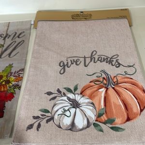Table Runner and Red Truck Fall flag